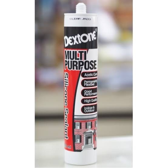 Dextone Lem Silikon / SIlikon Sealent Multi Purpose 300 ml - Putih