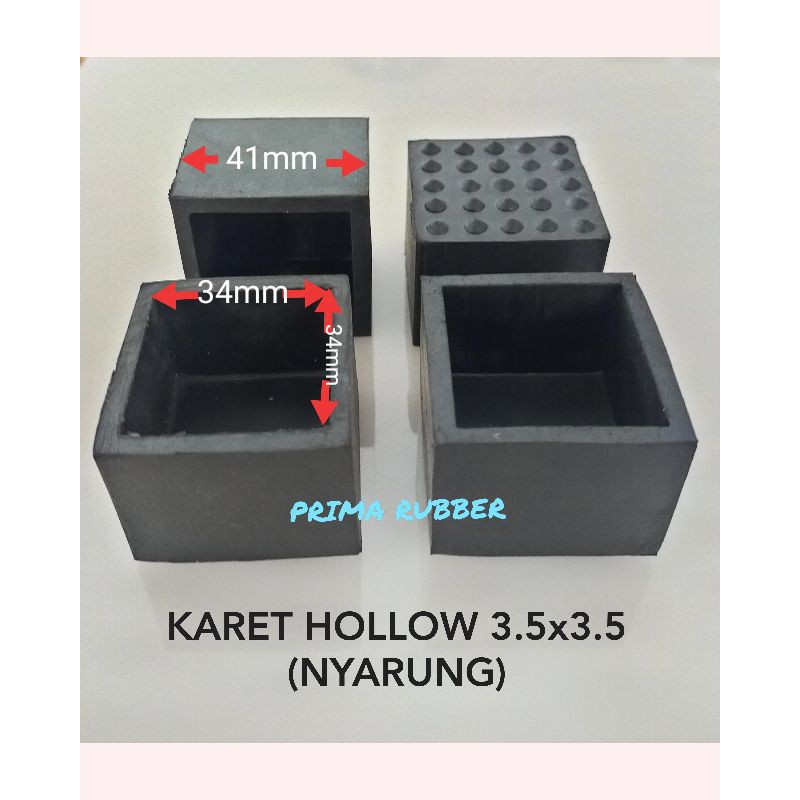 KARET KAKI HOLLOW 35x35 NYARUNG || KAKI MEJA RAK KURSI BESI HOLLOW
