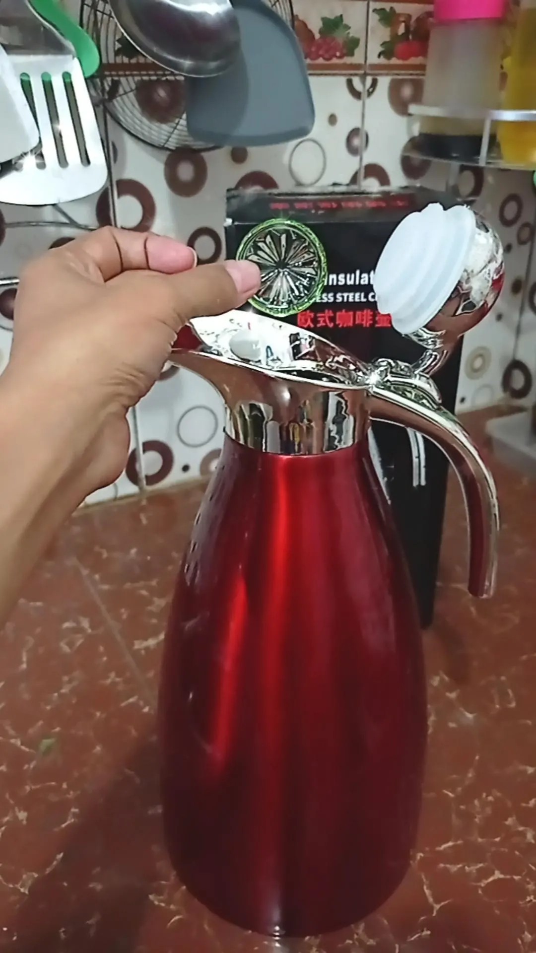 Teko Jug Pinguin 2 Liter Stainless Steel /teko Insulasi Stainless Steel 2 Liter