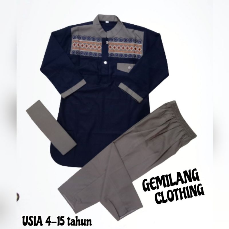 KOKO KURTA PANJANG // SET KOKO ANAK LAKI-LAKI USIA 4 SAMPAI 12 TAHUN // GEMILANG CLOTHING