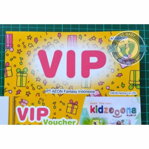Voucher / Tiket  Kidzoona Vip All Day fisik Kidz kidzoona kidzoon