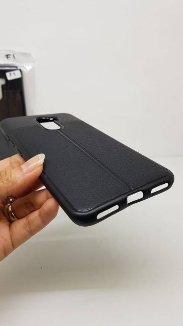 Auto Focus Pocophone F1 6.18 inchi Leather Soft Case Xiaomi Poco F1 AUTOFOCUS Motif Kulit Jeruk