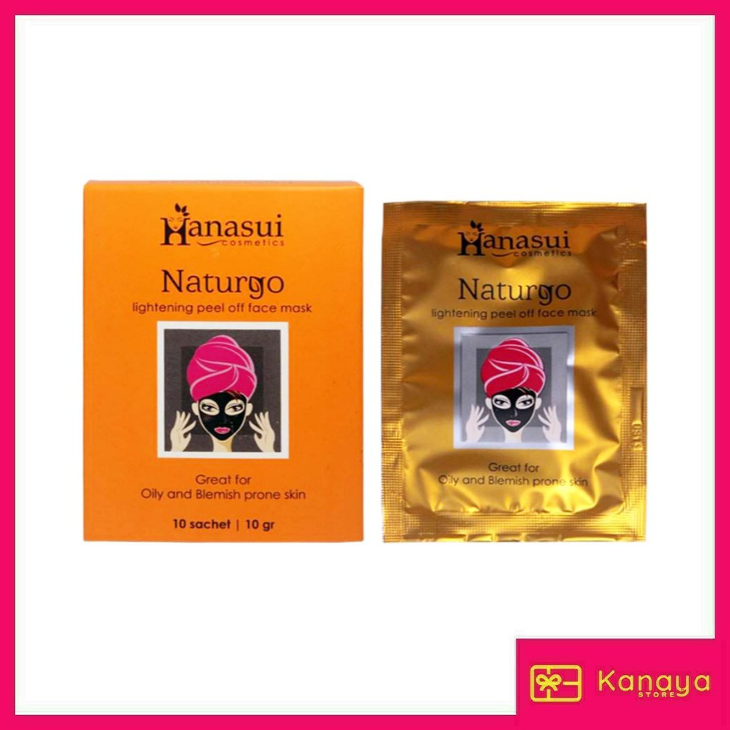 (BISA COD) Hanasui Naturgo Lightening Peel Off Face Mask ORIGINAL