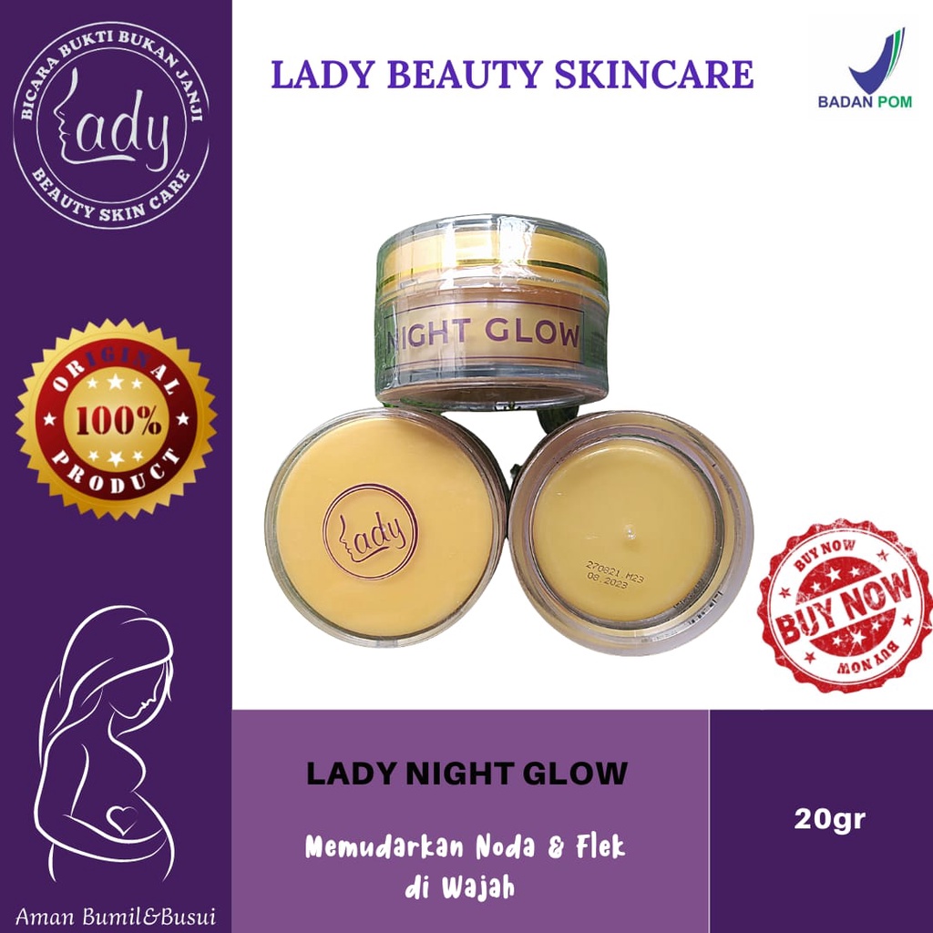 ECER Night cream lady glow NORMAL ladyskincaree