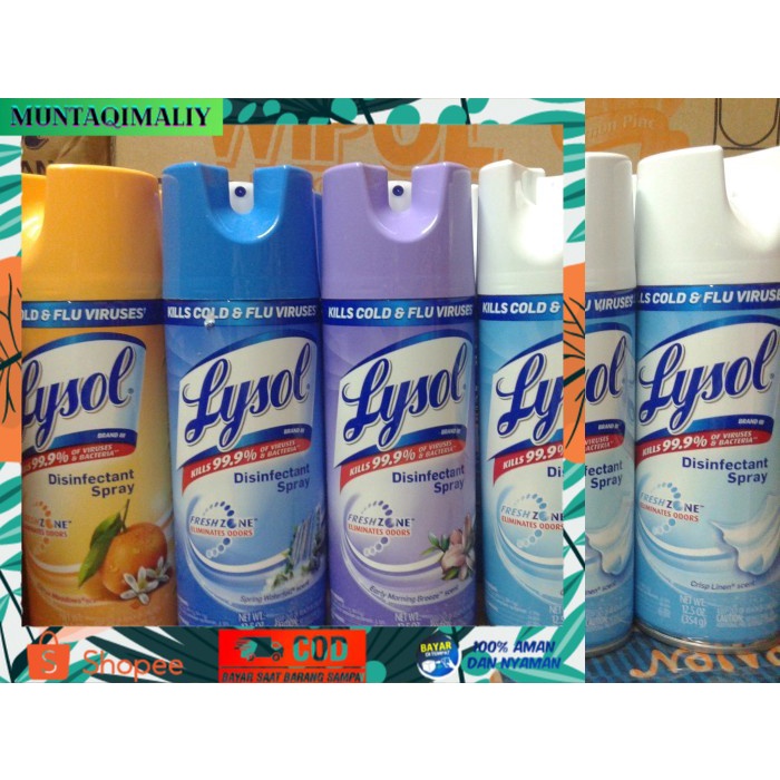 [TERBARU] Lysol Disinfectant Spray - crisp linen