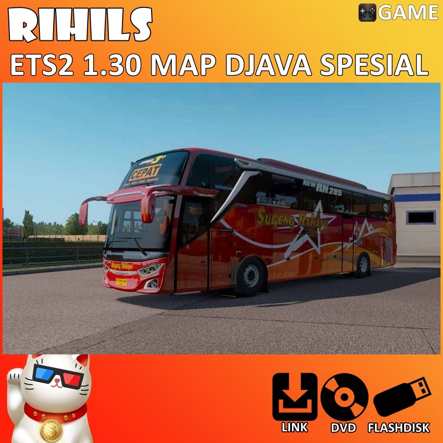 Game Bus Truk ETS2 Spesial Map DJava Indonesia untuk PC Laptop