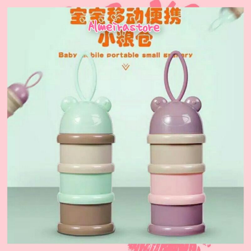 Tempat Susu Bubuk Bayi / Container Susu Bubuk Traveling / Milk Powder Baby Container