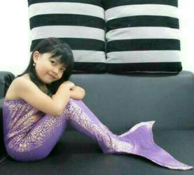 Baju kostum renang mermaid putri duyung mainan anak harga grosir