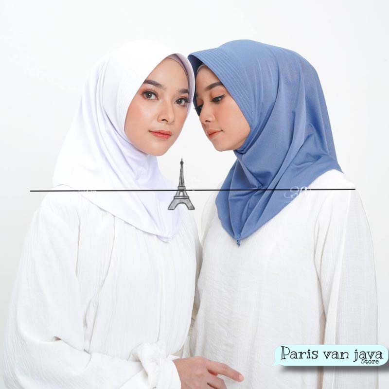 Jilbab Bergo Sport Hamidah Spandek Jersey (S) | Hijab Sport 0lahraga | Bergo Jersey