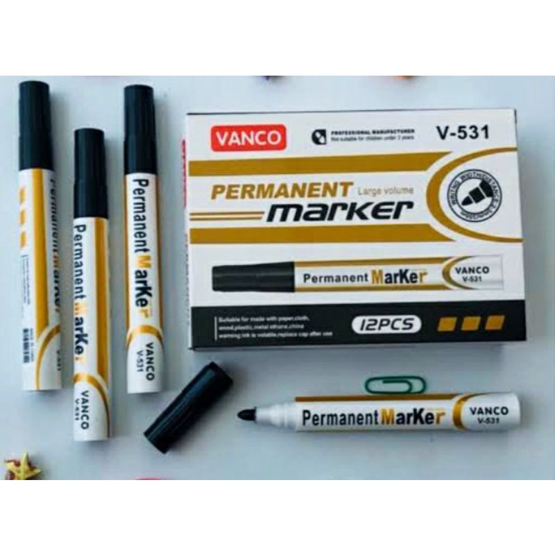 

Sepidol permanen marker vanco isi lebih besar 1pcs