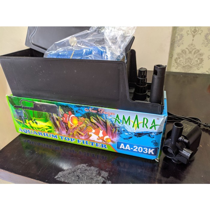 Amara AA-203K Top Filter Aquarium Komplit AA 203K AA203K Filter Atas Aquarium Akuarium Aquascape