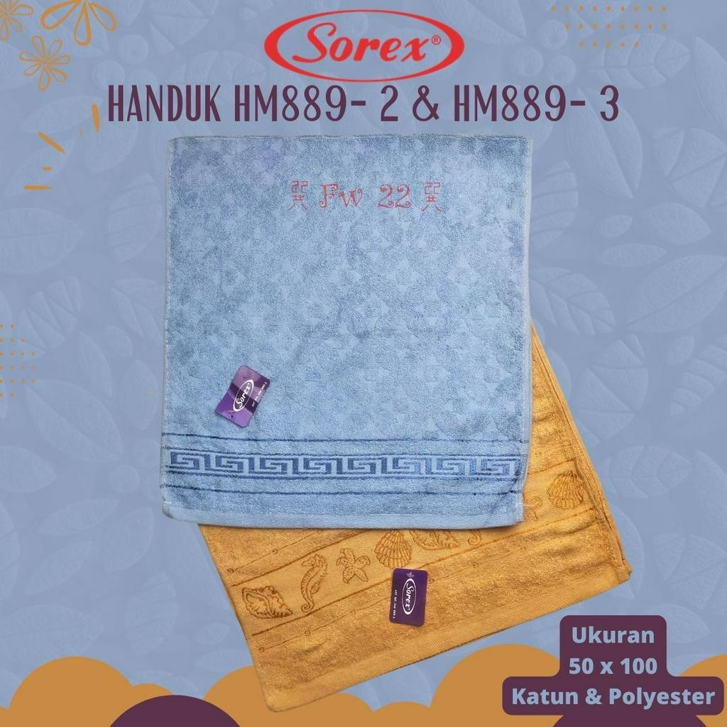 Handuk Mandi Dewasa Sorex 889-2 / 889-3 Handuk Dewasa Serap Air dan Cepat Kering