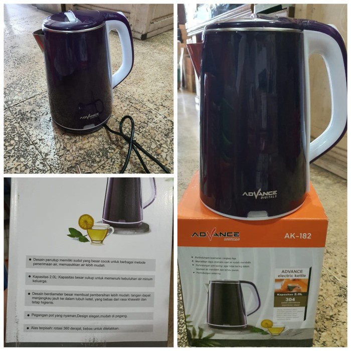 Advance AK-182 Electric Kettle 2 LIter Teko Listrik AK182