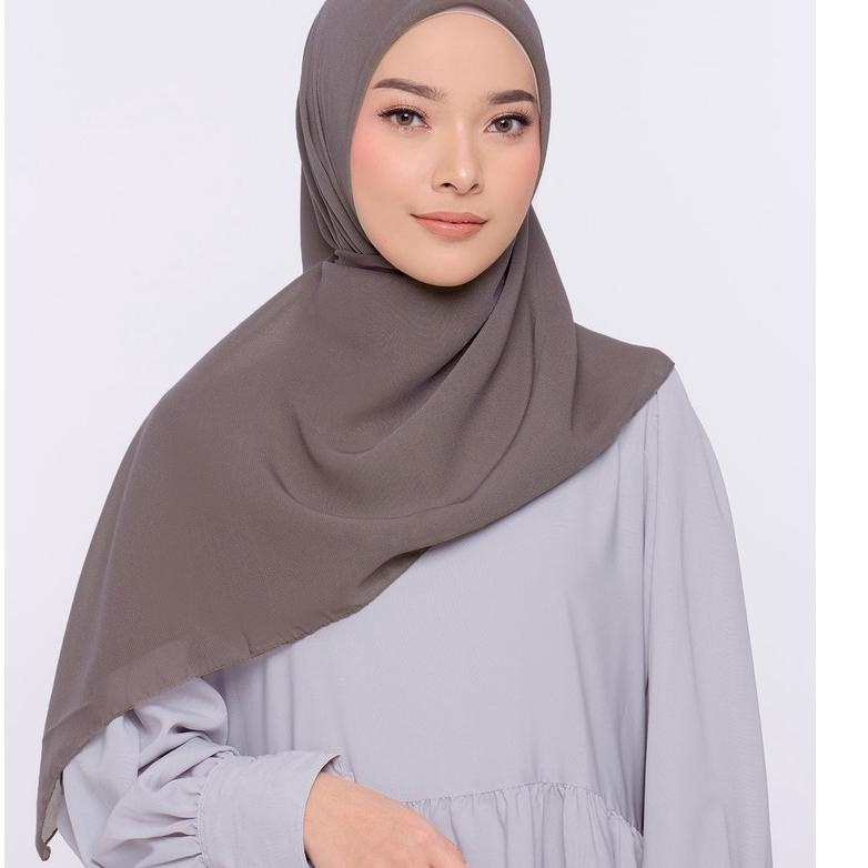 {RGT.10Jn22ᴸ} Sana Shade Of Brown Ash Hijab Kerudung Segi Empat