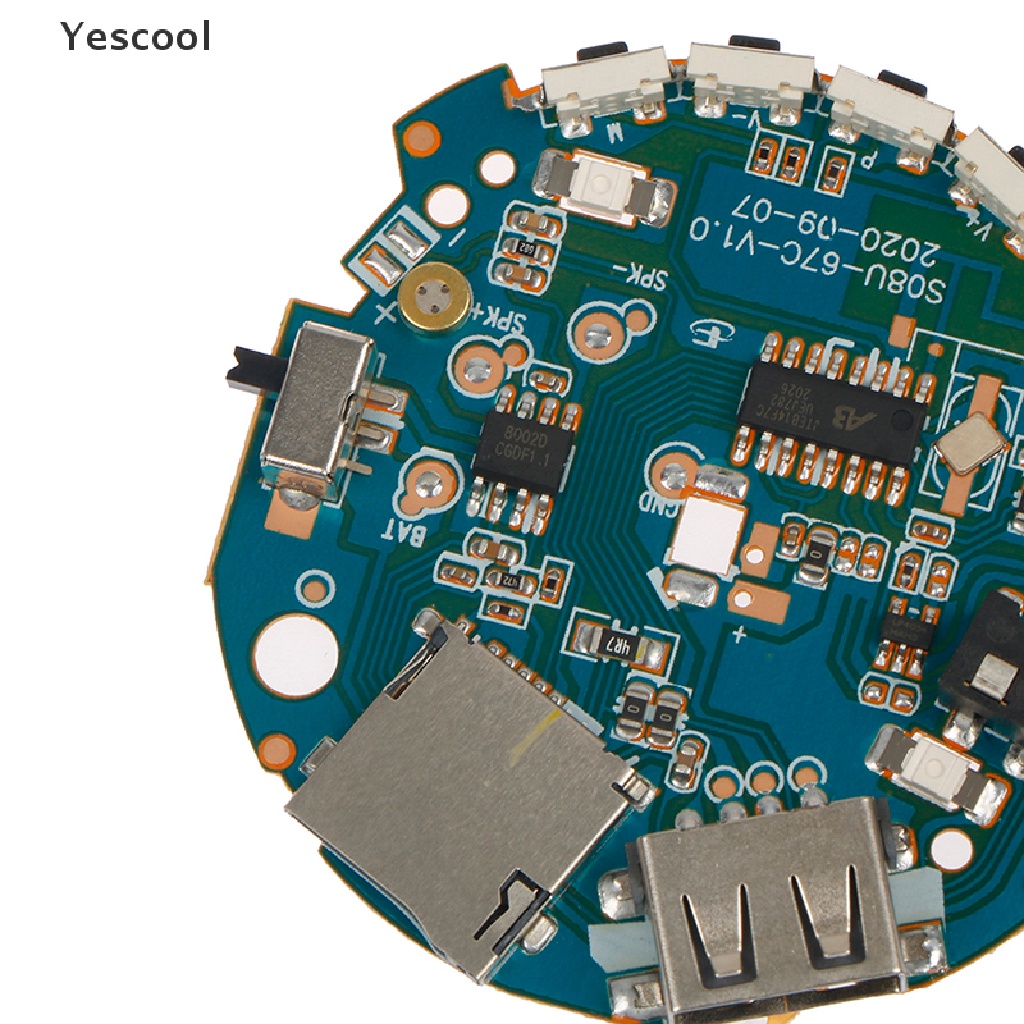 Yescool Papan Decoder Amplifier Audio MP3 Bluetooth Multifungsi 3.7-5V