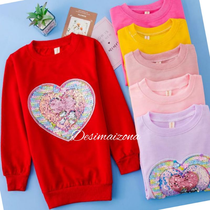 SWIETER/KAOS ANAK PEREMPUAN IMPORT/SWITER USAP,SIZE M L XL XXL,LENGAN PANJANG