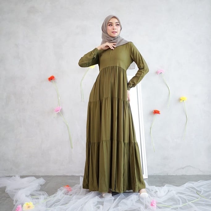 GAMIS BASIC / GAMIS RAYON POLOS / GAMIS PLAIN SUSUN / GAMIS CANDA / GAMIS HITAM POLOS / Gamis Toyobo