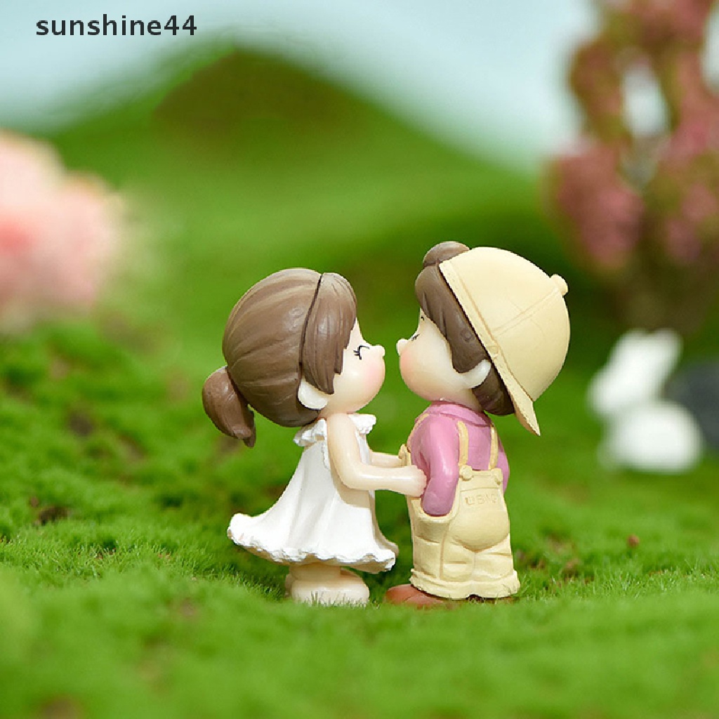 Sunshine Miniatur Pasangan Kekasih DIY Untuk Dekorasi Taman