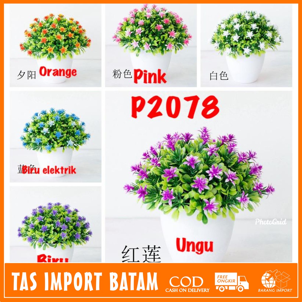 COD POT TANAMAN  BUNGA HIAS BUNGA DEKORASI RUANGAN BUNGA PLASTIK HIAS P2078