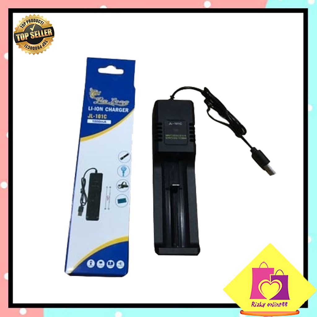 rizkyonline88 charger baterai 1 slot dan 2 slot universal 1.2V jin long