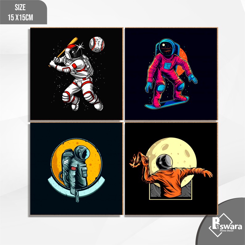 Hiasan Dinding Kamar Cowok Hiasan Kamar Tidur Cowok Aesthetic -Astronot
