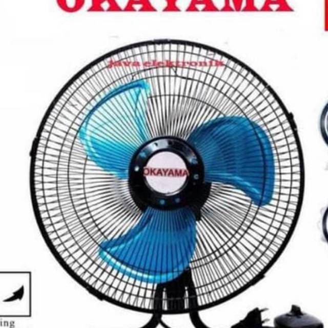 TORNADO FAN OKAYAMA 2in1 BESI 16 inch atau KIPAS ANGIN DUDUK OKAYAMA 2in1 BESI 16 inch