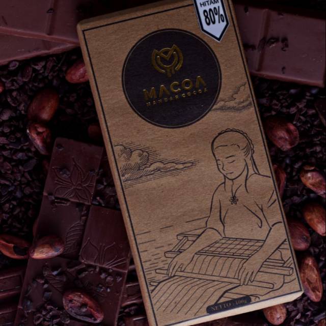 

MACOA - COKELAT HITAM 80% - DARK CHOCOLATE 80% - COUVERTURE - COKELAT BAR 100gr