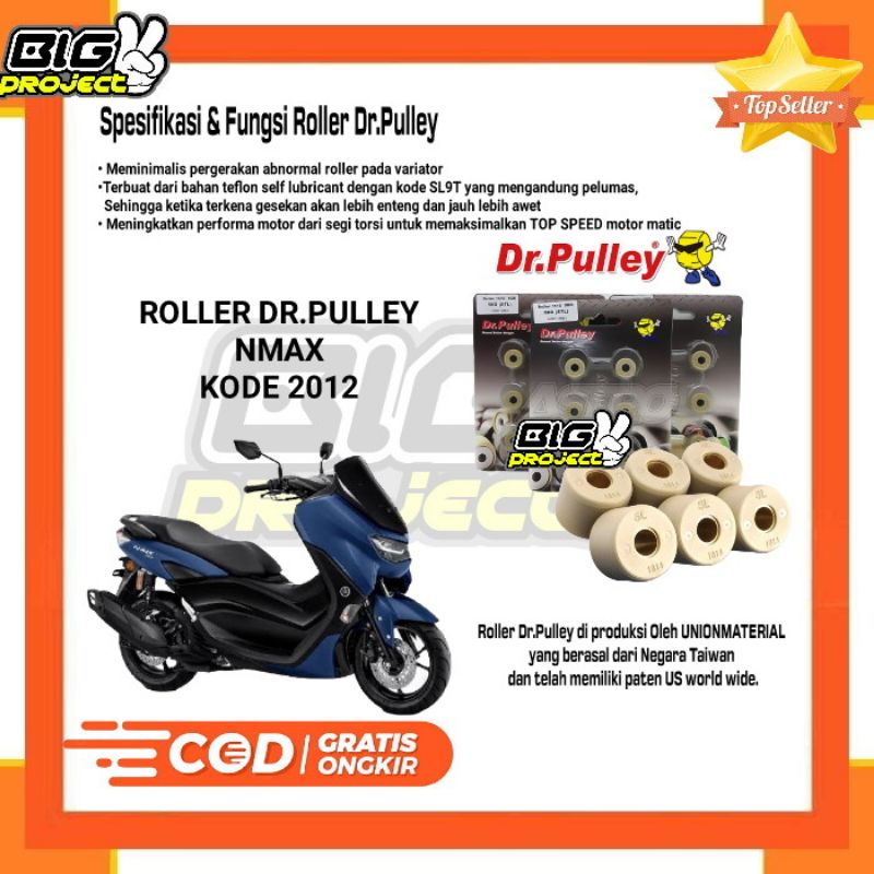 ROLLER DR PULLEY NMAX KODE 2012 ROLLER RACING NMAX