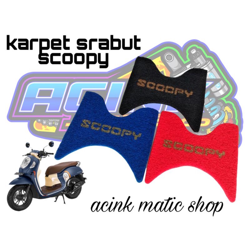 Karpet motor serabut keset motor alas kaki motor serabut karpet motor scoopy vario 125 150 led beat fi