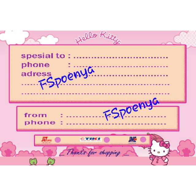 

Shipping dropship pengiriman hellokity