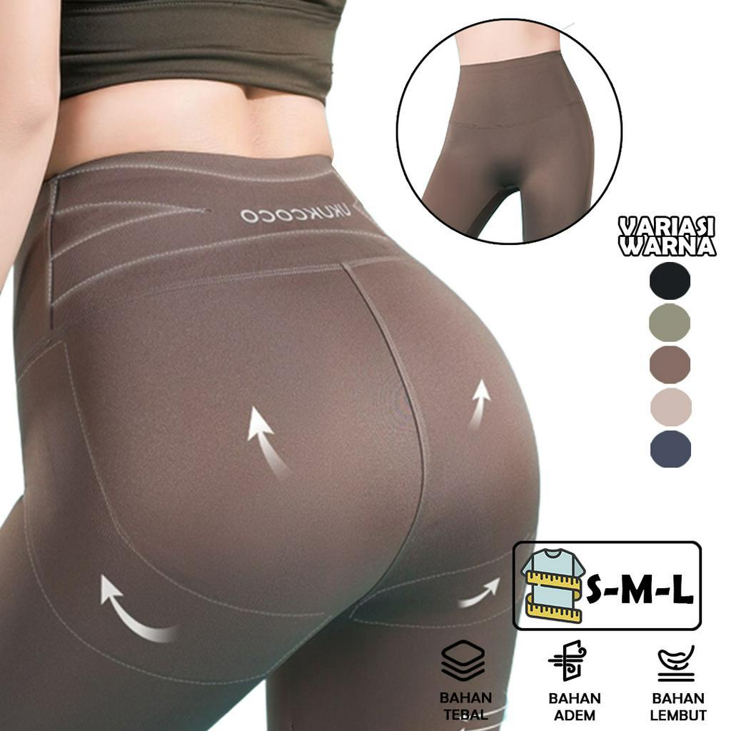 YS6152 Celana Olahraga Legging Bawahan Polos Wanita / Sport Legging Highwaist Woman - YOSINOGAWA