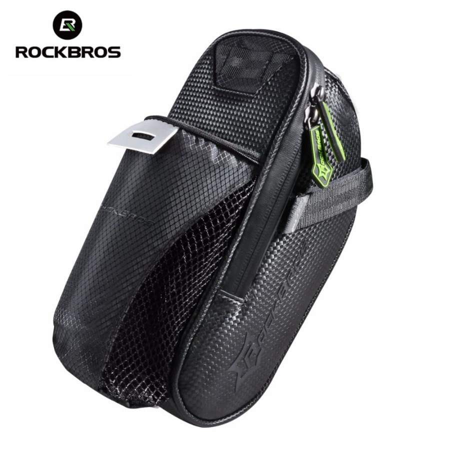 Rockbros Tas Sepeda Microfiber Waterproof dengan Holder Botol Minum - C7-1 - Black