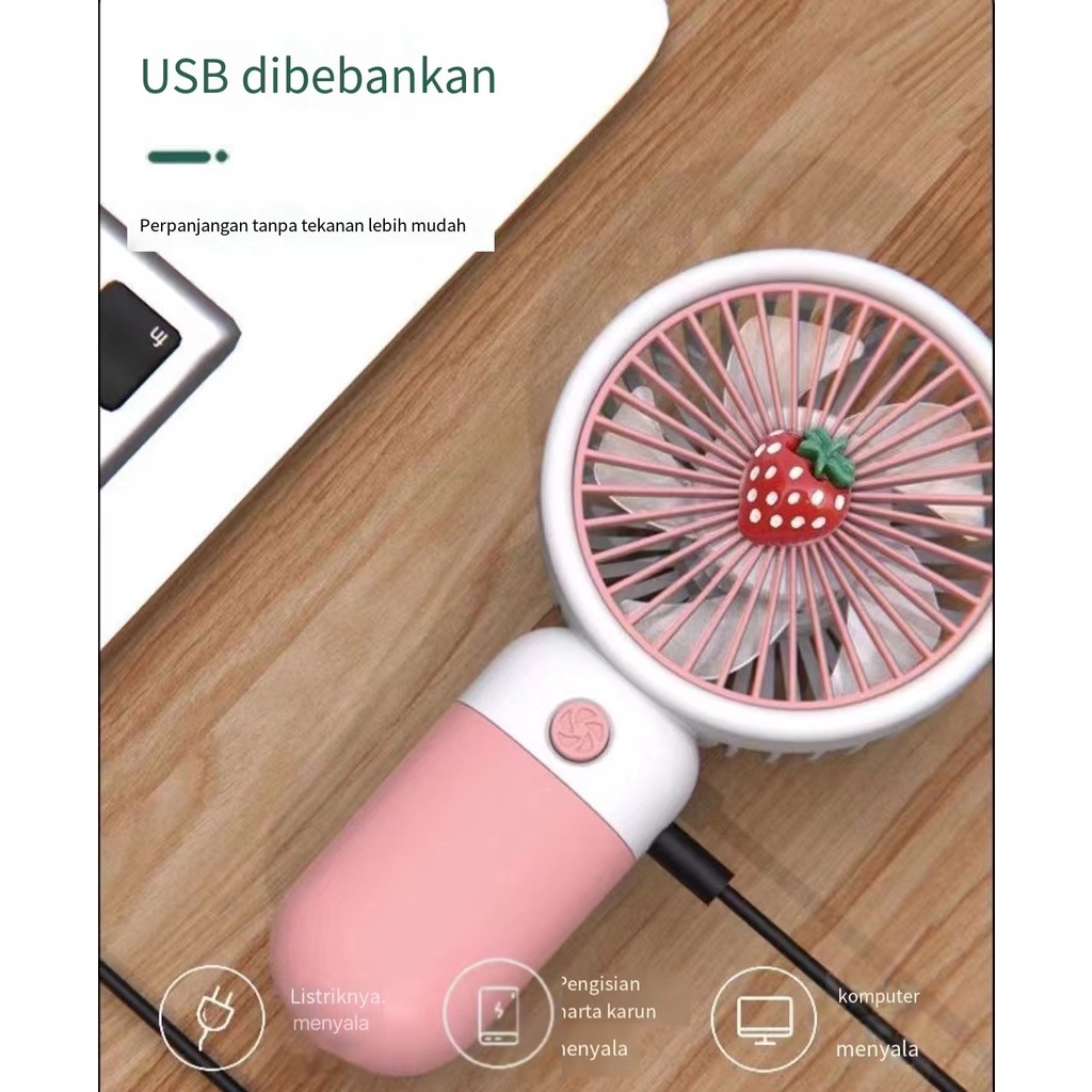 BUAH MINI IMUT KIPAS ANGIN MINI GENGGAM Cute / Kipas Lipat PORTABLE / Mini Fan KIPAS 178