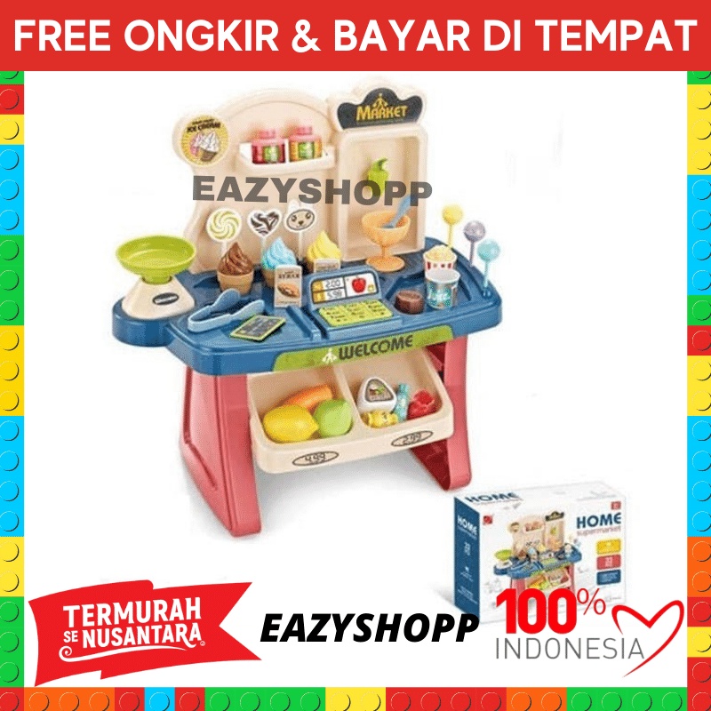 Game Supermarket Mainan Mini Market Jual Jualan Anak Cewek Jumbo Set Anak Anak Perempuan Edukasi Edu