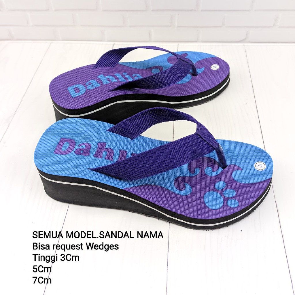 Sandal nama Wedges request 3cm 5cm 7cm