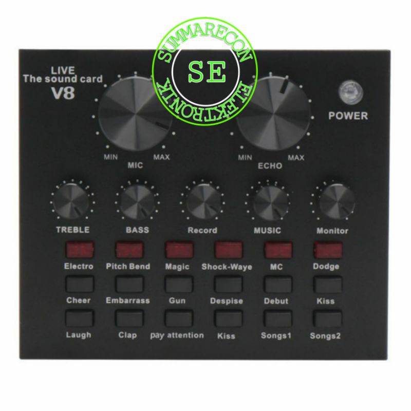 soundcard v8 taffware recoding