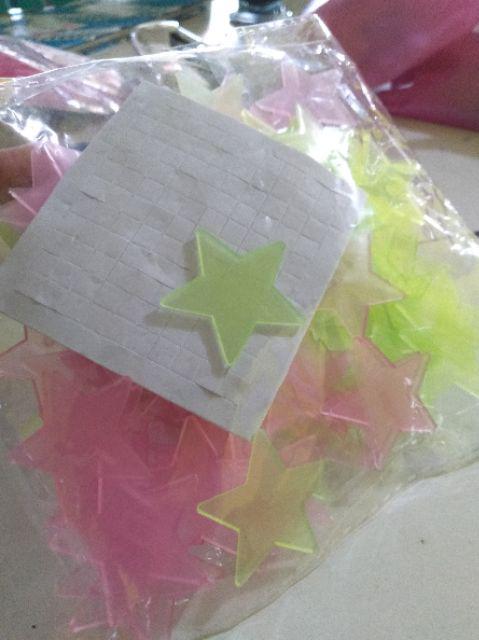 Bintang Star Glow In The Dark Small Fosfor Tempelan Dinding Sticker