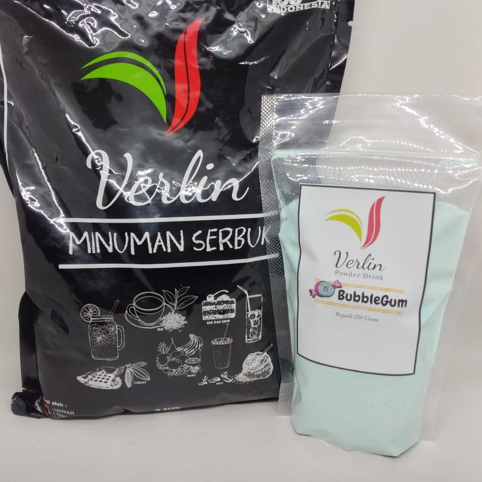 

1.1 Year Sale TERLARIS!! VERLIN SERBUK MINUMAN BUBUK RASA BUBBLEGUM PERMEN KARET 250GR