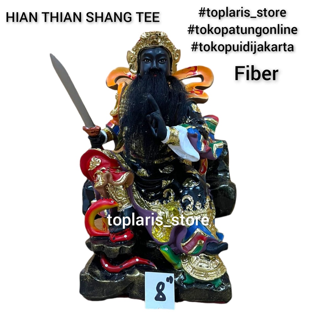 Patung Hian Thian Siang Tee 8in Fiber