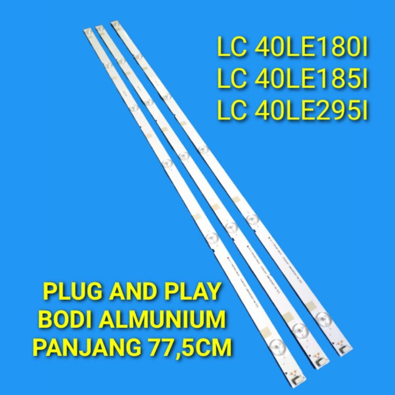 BACKLIGHT TV LED SHARP 40 inchi 40LE180i 40LE185i 40LE295i