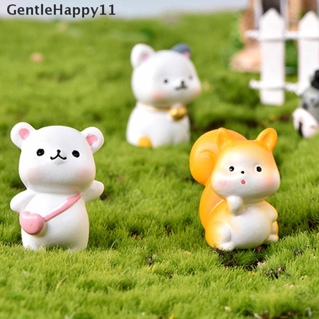 Gentlehappy Miniatur Hewan Untuk Dekorasi Taman Mini / Rumah Boneka DIY