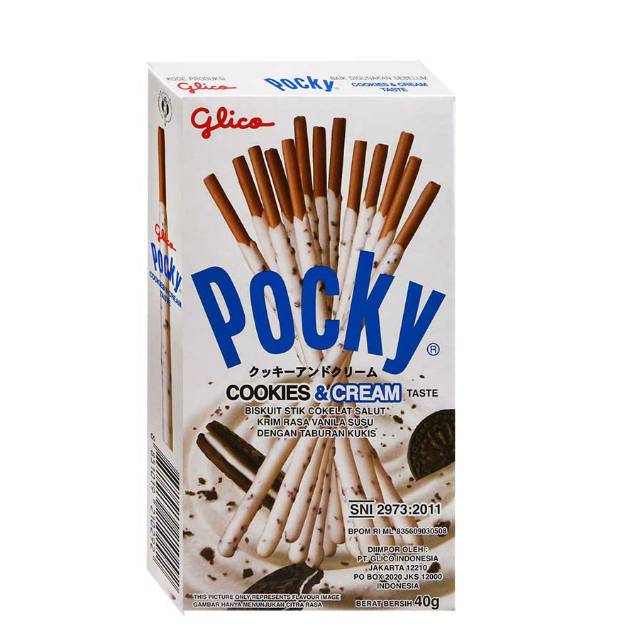 

TERMURAH Glico Pocky Stick Cookies & Cream 40 gr - Grosir Pocky Stik - Biskuit