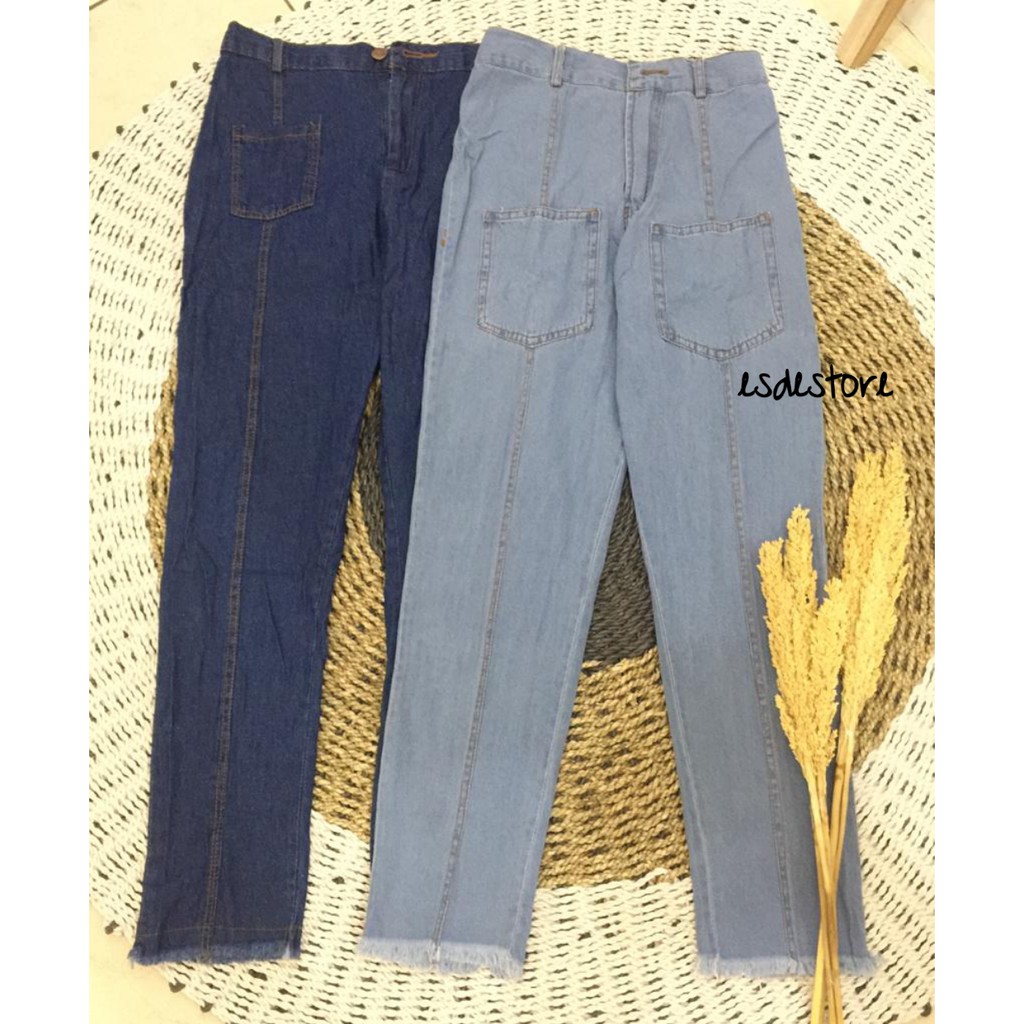 1KG MUAT 4PCS | BAGGY JEANS SAKU / POCKET RAWIS JEANS / BAGGY JEANS RAWIS SAKU