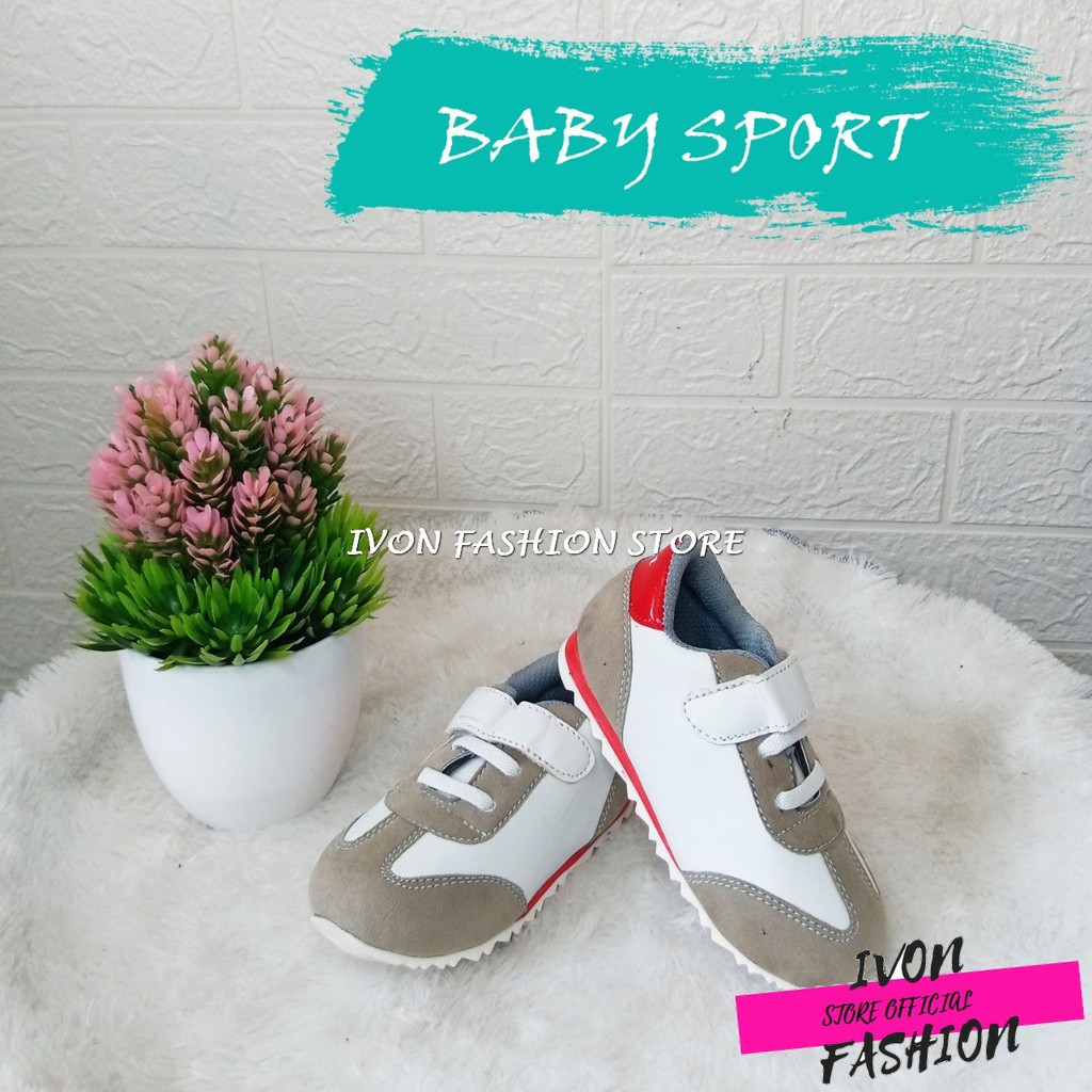 BABY SHOES/SEPATU BAYI SPORT MODEL PEREKAT UNTUK USIA 6-12 BULAN PRIA DAN WANITA MURAH BISA COD