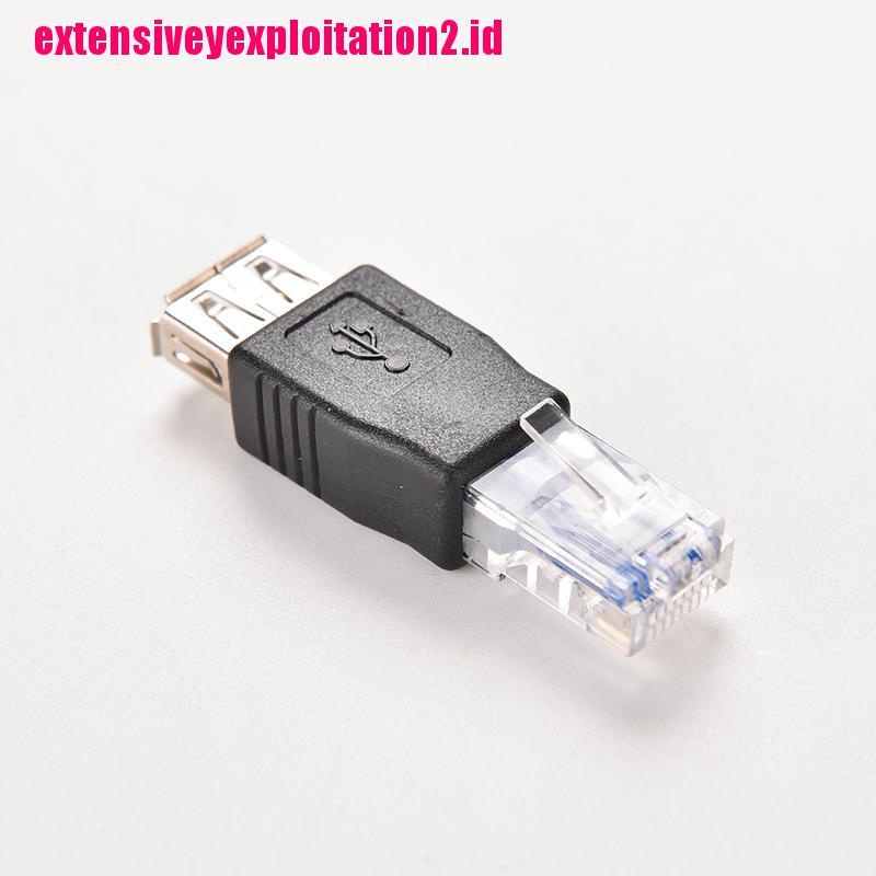 &lt; E2id &amp; &gt; Adapter Socket Ethernet LAN RJ45 Male Ke USB AF A