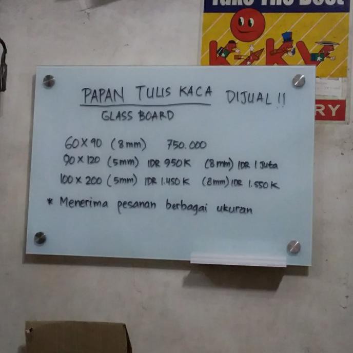 

Papan Tulis Kaca/Glass Board Mamanmarinto