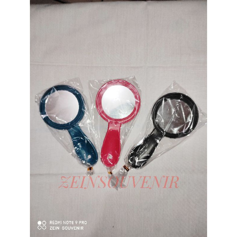 (100pcs)Souvenir kaca sisir bulat
