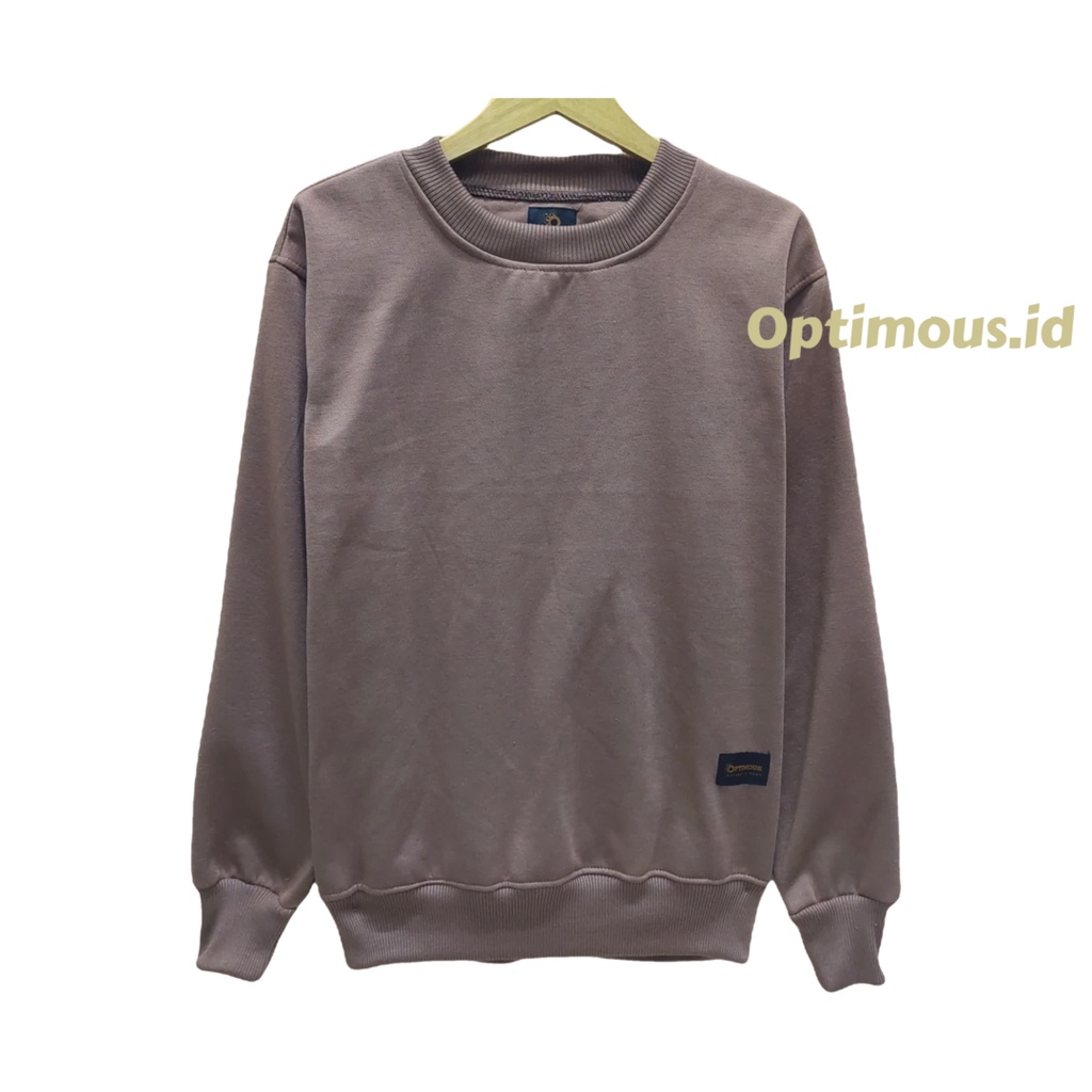 sweater crewneck polos tebal premium pria wanita