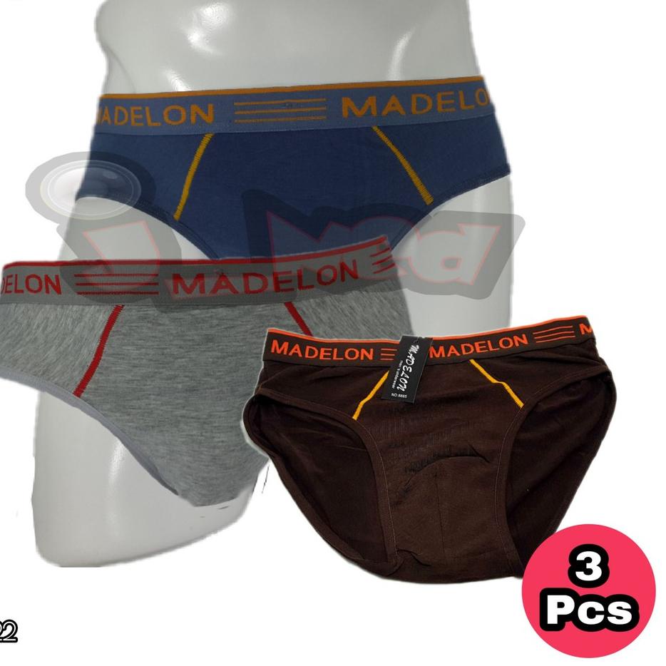 ♗ J422T Celana Dalam Pria CD Pria Import Madelon [ 3 Pcs ] ♥