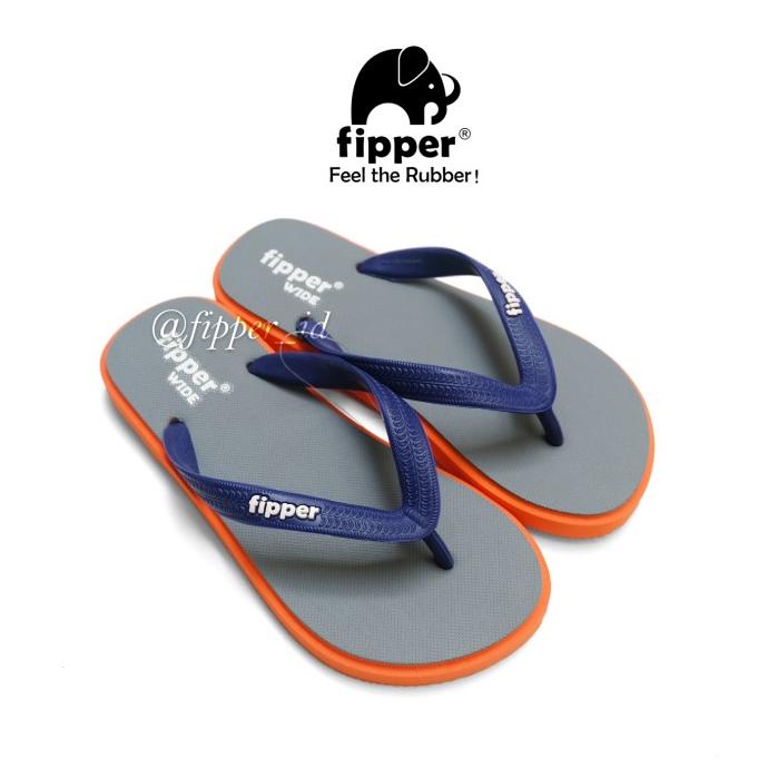 SANDAL PRIA Sandal Fipper Wide Original for Man/Woman - Grey/Orange/Navy